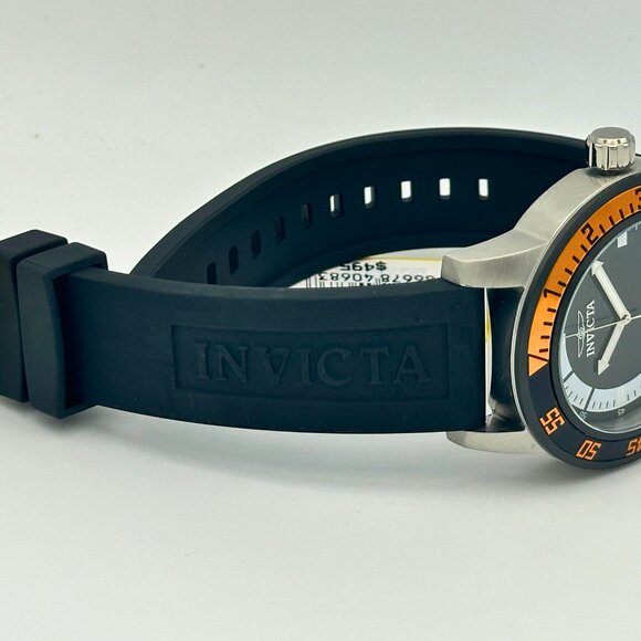 Invicta Pro Diver Speed Black/Orange Dial Thin Case Watch Latest Invicta Model - Picture 6 of 8